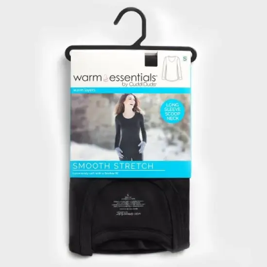 Warm Essentials by Cuddl Duds Women's Smooth Stretch Thermal Scoop Neck Top image {2}