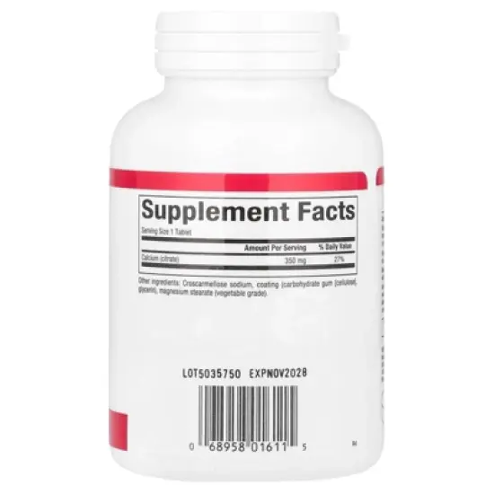 Natural Factors Calcium Citrate, 350 mg, 90 Tablets image {1}