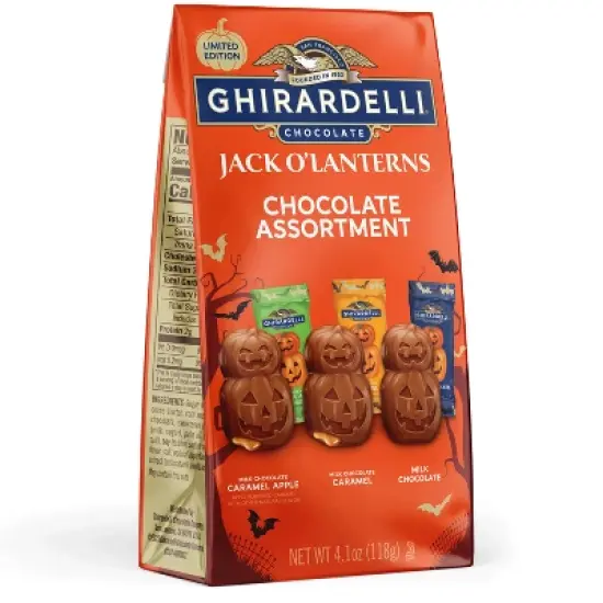 Ghirardelli Jack O' Lanterns Halloween Assortment Bag Candy - 4.1oz image {1}