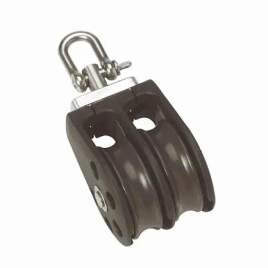 Barton Marine Size 1 30mm Double Swivel Pulley Block Boat Equipment N01230. image {2}