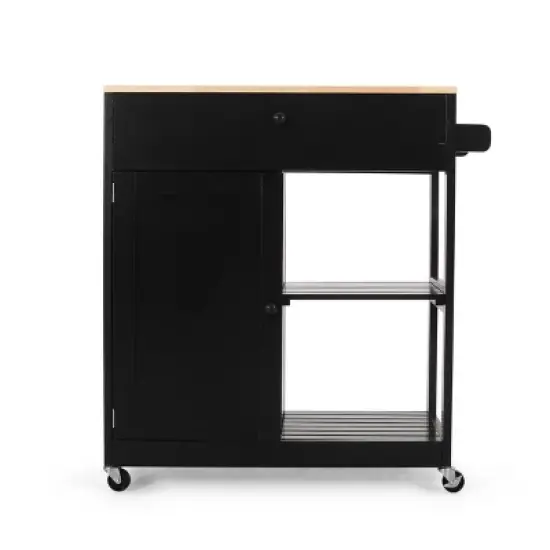 Telfair Kitchen Cart with Wheels - Christopher Knight Home image {11}