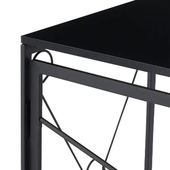 VECELO L-shaped Corner Computer Desk Home Office Writing Workstation, 59 inch Gaming Table image {9}