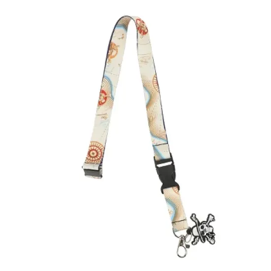 One Piece Live Action Straw Hat Crew Map 22&rdquo; Lanyard image {4}