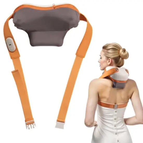 Shiatsu Neck Massager with Heat - Ergonomic Heart-Shaped Deep Kneading Massage Pillow, USB-C Rechargeable, Portable for Neck, Shoulders & Back image {8}