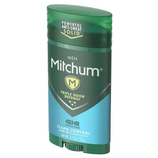Mitchum Men's 48-Hour Sweat + Odor Protection Solid Antiperspirant Deodorant - Clean Control - 2.7oz image {1}