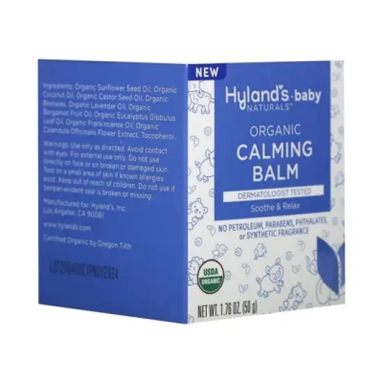 Hyland's Naturals Baby, Organic Calming Balm, 1.76 oz (50 g) image {4}