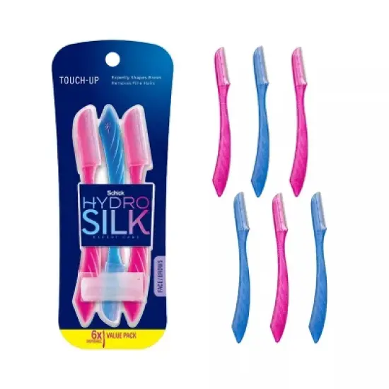 Hydro Silk Touch-Up Disposable Razors, 6 ct image {6}