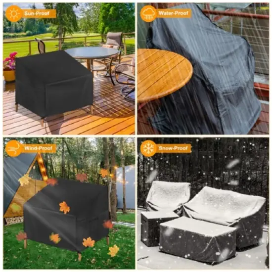 Unique Bargains M Outdoor Waterproof Heavy Duty Patio Chair Cover 39 x 38 x 37 Inch 1 Pc image {5}