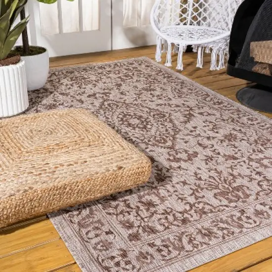 Jerash Ornate Medallion Indoor/Outdoor Area Rug - JONATHAN Y image {4}