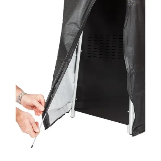 Fire Sense Vinyl Cover Full Length Outdoor For Flame Style Patio Heaters Heavy Duty 10 Gauge Felt Lined Waterproof Weather Resistant With Zipper image {3}