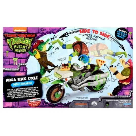 Teenage Mutant Ninja Turtles: Mutant Mayhem Ninja Kick Cycle with Leonardo Action Figure image {7}