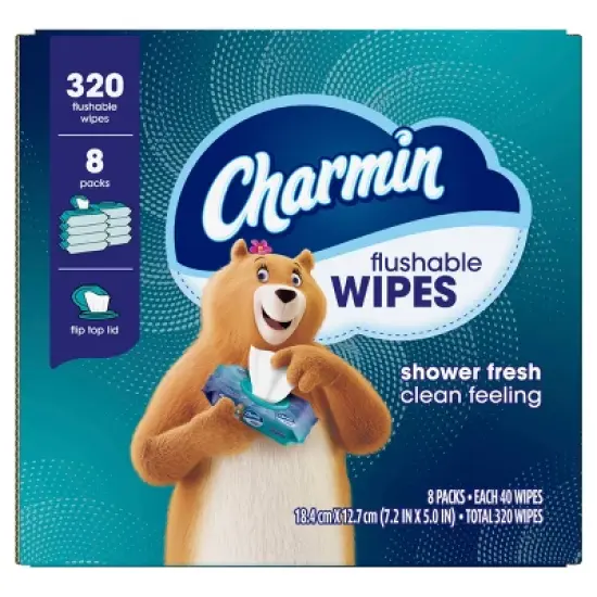 Charmin Flushable Wipes image {4}