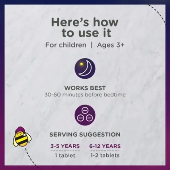 Zarbee's Kid's Sleep with Melatonin Chewables - Natural Grape - 50ct image {6}