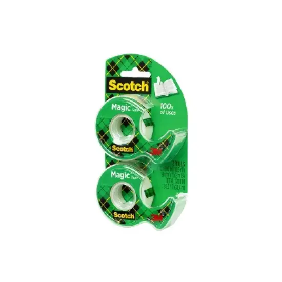 Scotch Magic Tape with Dispensers 2pk image {2}