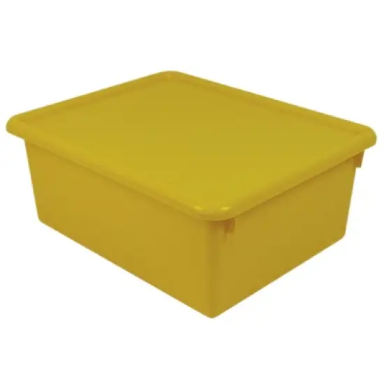 Romanoff Stowaway&reg; 5" Letter Box with Lid, Yellow image {1}