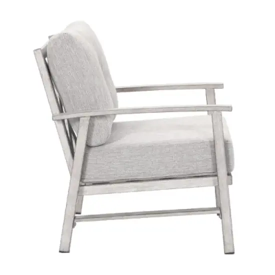 Anybear 2Pcs  Armchair Aluminum with 13cm Cushion Gray image {4}