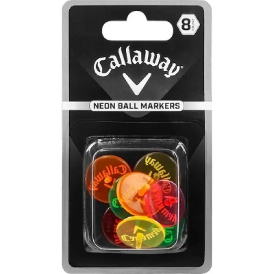 Callaway Neon Golf Ball Markers - 8-Pack - Multicolor image {2}