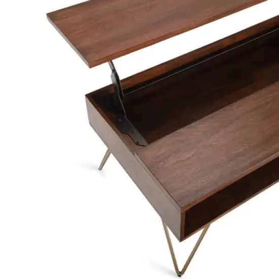 Moreno Solid Mango Wood Lift Top Coffee Table - WyndenHall image {2}