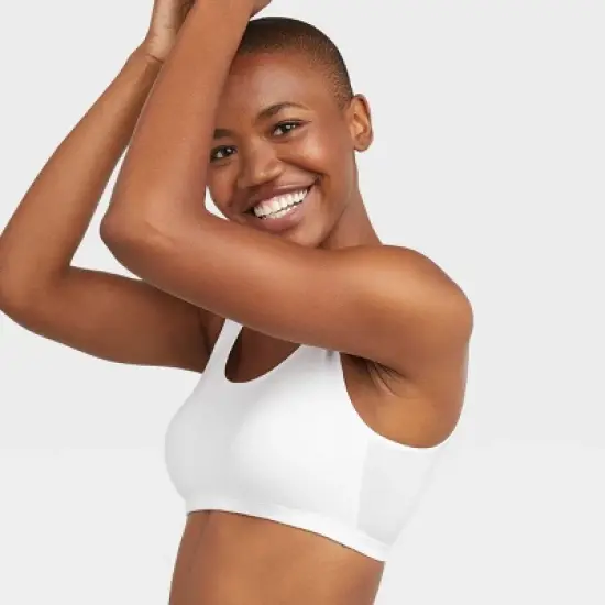 Hanes Women's 3pk Cropped Scoop Neck Bralette HFA002 image {2}