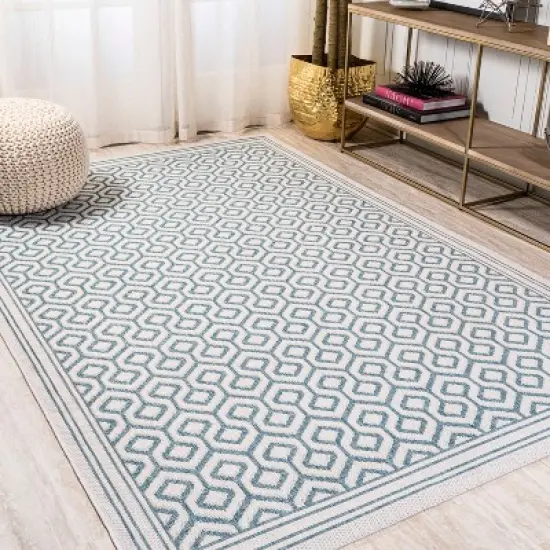 Marvao Diamond Trellis Indoor/Outdoor Area Rug - JONATHAN Y image {9}
