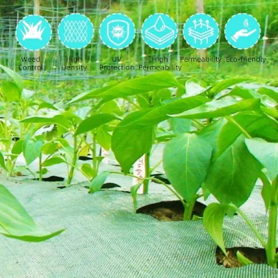 3Ft x 300Ft Heavy Duty Weed Barrier Fabric, 3.24 Oz Professional Grade Landscape Fabric, Weed Block Gardening Mat for Plant Bed, Erosion Control image {4}