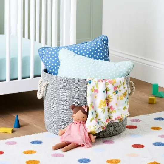 Large Round Coiled Rope Basket - Cloud Island&trade; image {1}