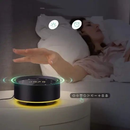 Letsfit  Noise Machine with Alarm Clock Full Touch Control, Sleep Sound Machine for Home and Office - SP1 image {5}