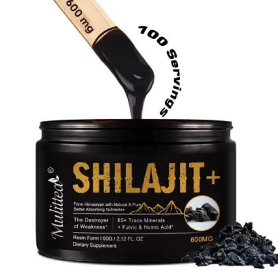 Mulittea Himalayan Pure Shilajit Resin,Support Energy,Strength & Immunity for Men & Women,60g image {8}