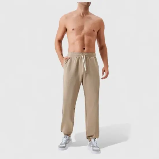 Anna-Kaci Active Men's Jogger Pants with Drawstring Waistband and Elastic Cuffs for Active Comfort image {4}