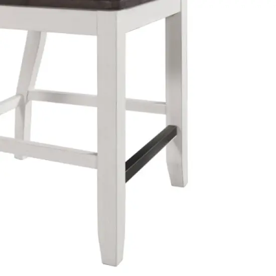 2pc Jamison Two-Tone Counter Height Barstool White - Picket House Furnishings image {9}