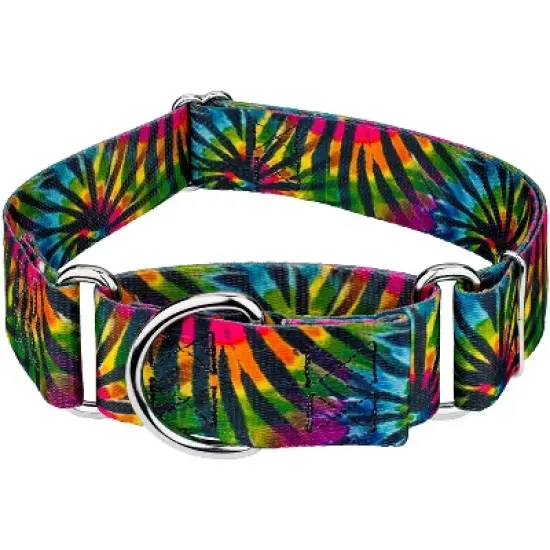 Country Brook Petz 2 Inch Tie Dye Stripes Martingale Dog Collar image {5}