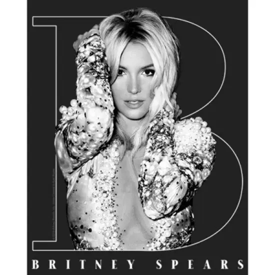 Junior's Britney Spears Pop Star Frame Festival Muscle Tee image {1}