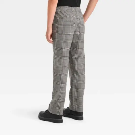 Boys' Woven Plaid Pull-On Pants - art class&trade; image {1}