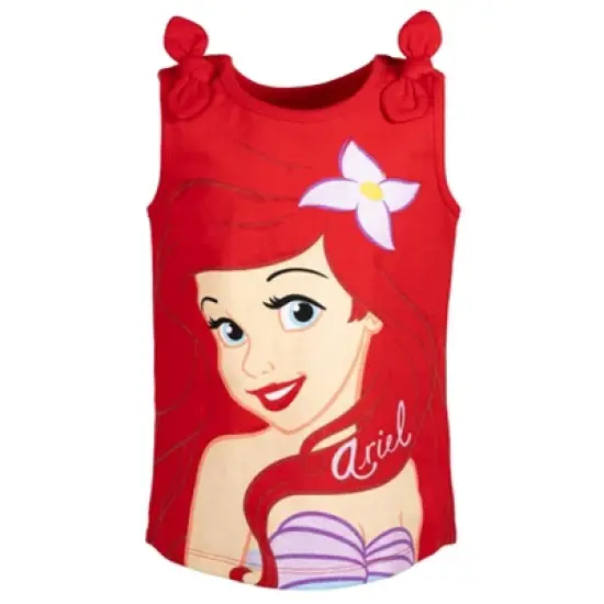 Disney Princess Cinderella Belle Moana Ariel Rapunzel Jasmine Baby Girls 3 Pack Tank Tops Infant to Little Kid  image {3}