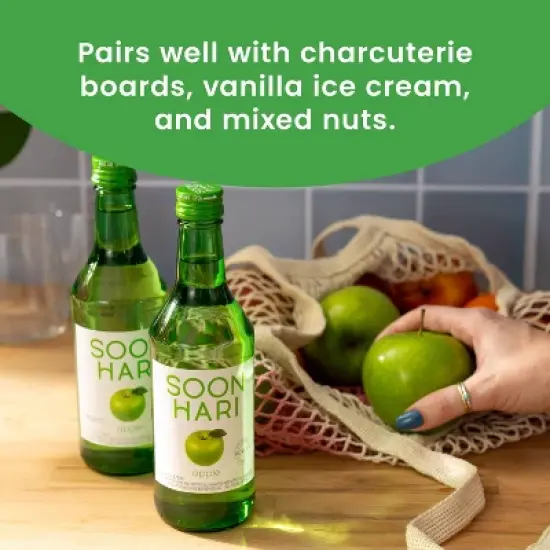 Soonhari Apple Soju - 375ml Bottle image {2}