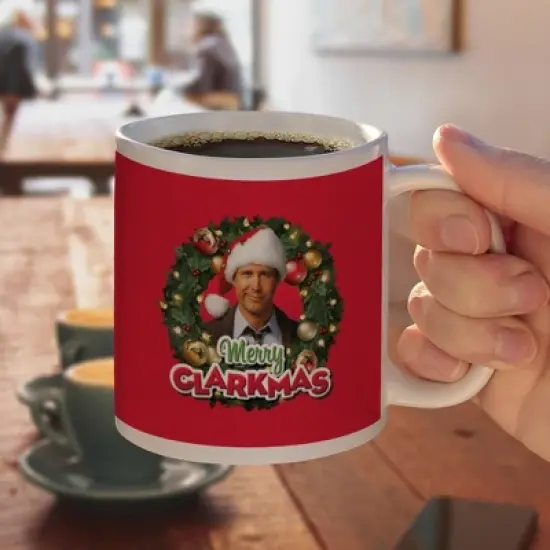 Christmas Vacation Merry Clarkmas White Mug image {3}