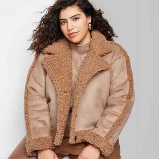 Women's Faux Shearling Jacket - Wild Fable&trade; image {4}