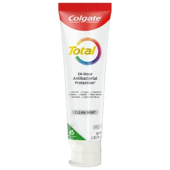 Colgate Total Active Prevention Clean Mint Toothpaste - 5.1oz/2pk image {11}