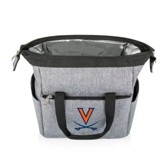 NCAA Virginia Cavaliers On The Go Lunch Cooler - Gray image {1}