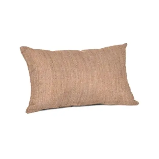 Casual Cushion Solid Sunbrella Fabric 1-Piece Indoor/Outdoor Lumbar Pillow, 19"W x 12"L image {21}