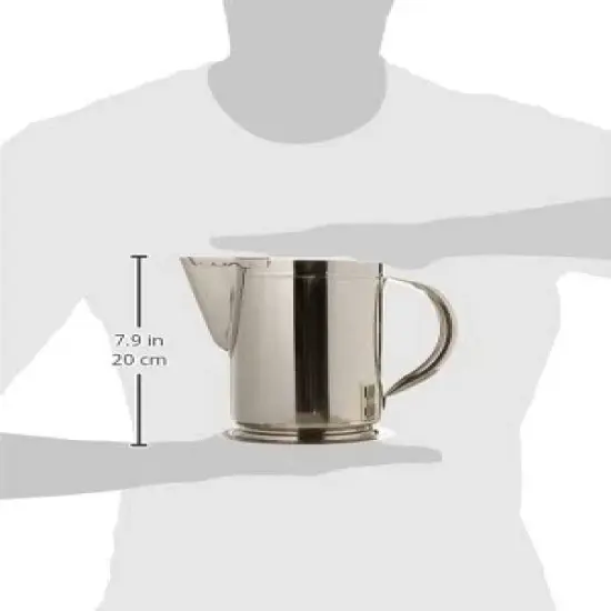 Winco Water Pitcher with Ice Guard, Stainless Steel, 64 oz image {2}