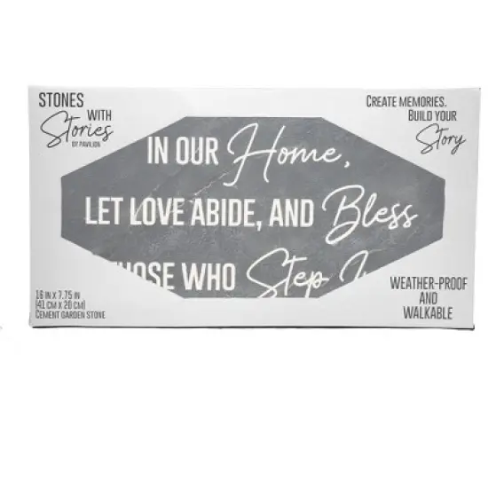 Pavilion Gift Company - Our Home - 16" x 7.75" Garden Stone - Stepping Stones and Pathways image {6}