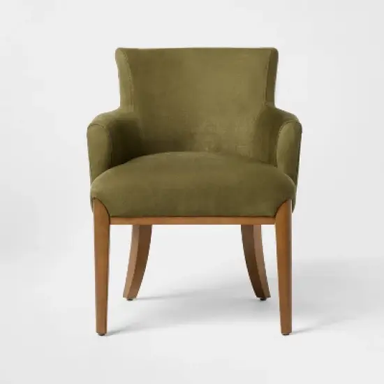 Upholstered Accent Chair Green - Threshold&trade; designed with Studio McGee image {2}