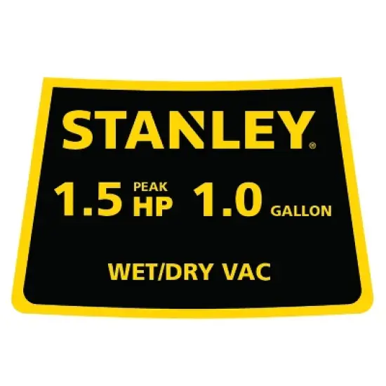 Stanley 1gal Portable Wet/Dry Vacuum image {8}