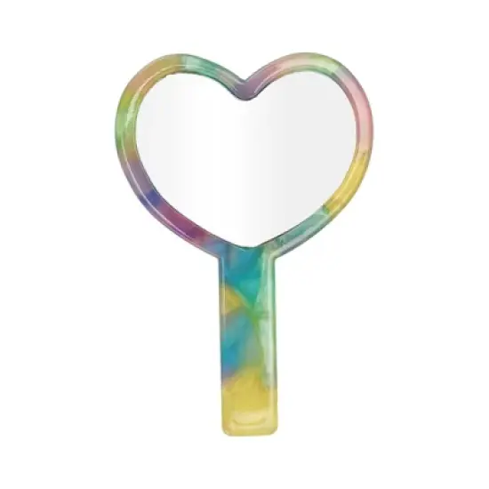 Unique Bargains Heart Shaped Handheld Mirrors 1 Pc image {6}