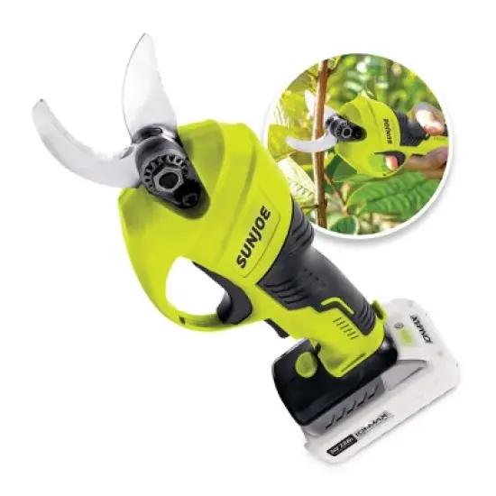 Sun Joe 24V Cordless Handheld Pruner with Battery, Charger & Steel Blades for Trimming Wood, Branches, Twigs and Stems, 80 Watts 24V-PRN1-LTE image {5}