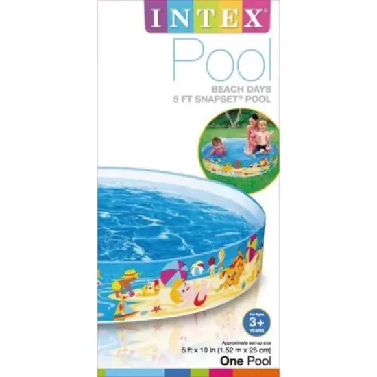 INTEX Beach Days Snapset Instant Kids Childrens Swimming Pool image {3}