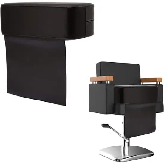 Okuna Outpost Black Waterproof Child Booster Seat Cushion for Baby Kids, Hair Salon Chair for Children's Haircuts image {6}