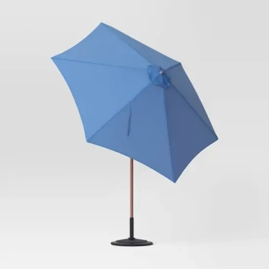 9'x9' Market Patio Umbrella - Light Wood Pole - Threshold&trade; image {2}