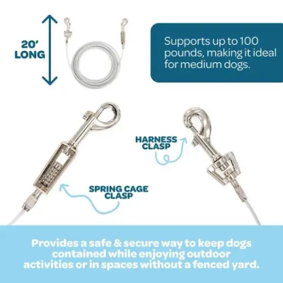 Carlson Tie Out Dog Leash - 30' image {4}